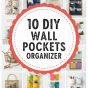 10 DIY wall pockets organizer