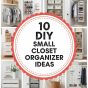10 DIY small closet organizer ideas