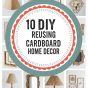 10 Diy Reusing Cardboard Home Decor