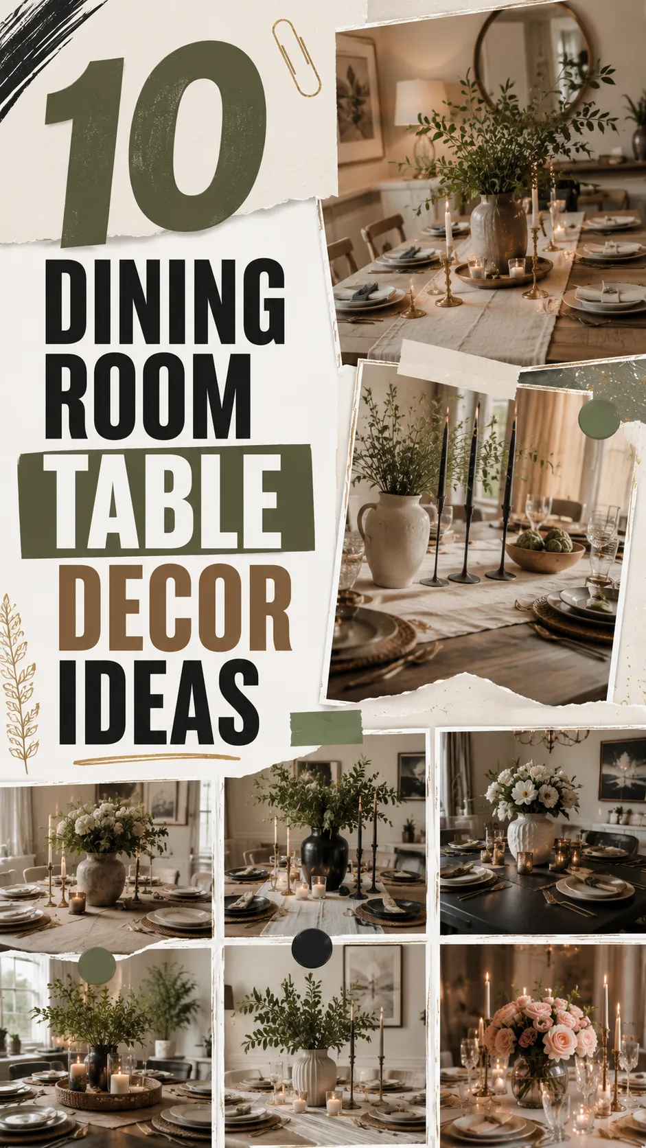 10 Dining Room Table Decor Ideas