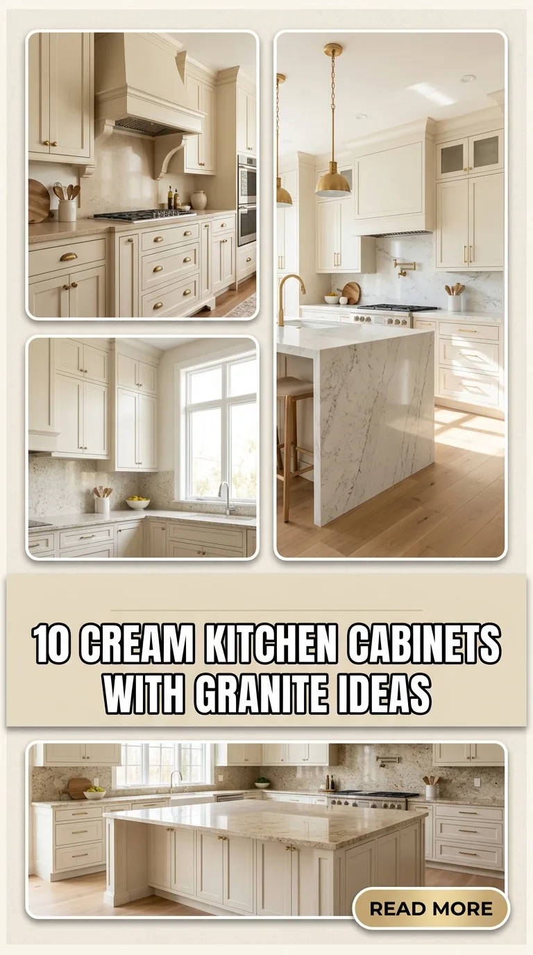 10 Cream Kitchen Cabinets With Granite Ideas