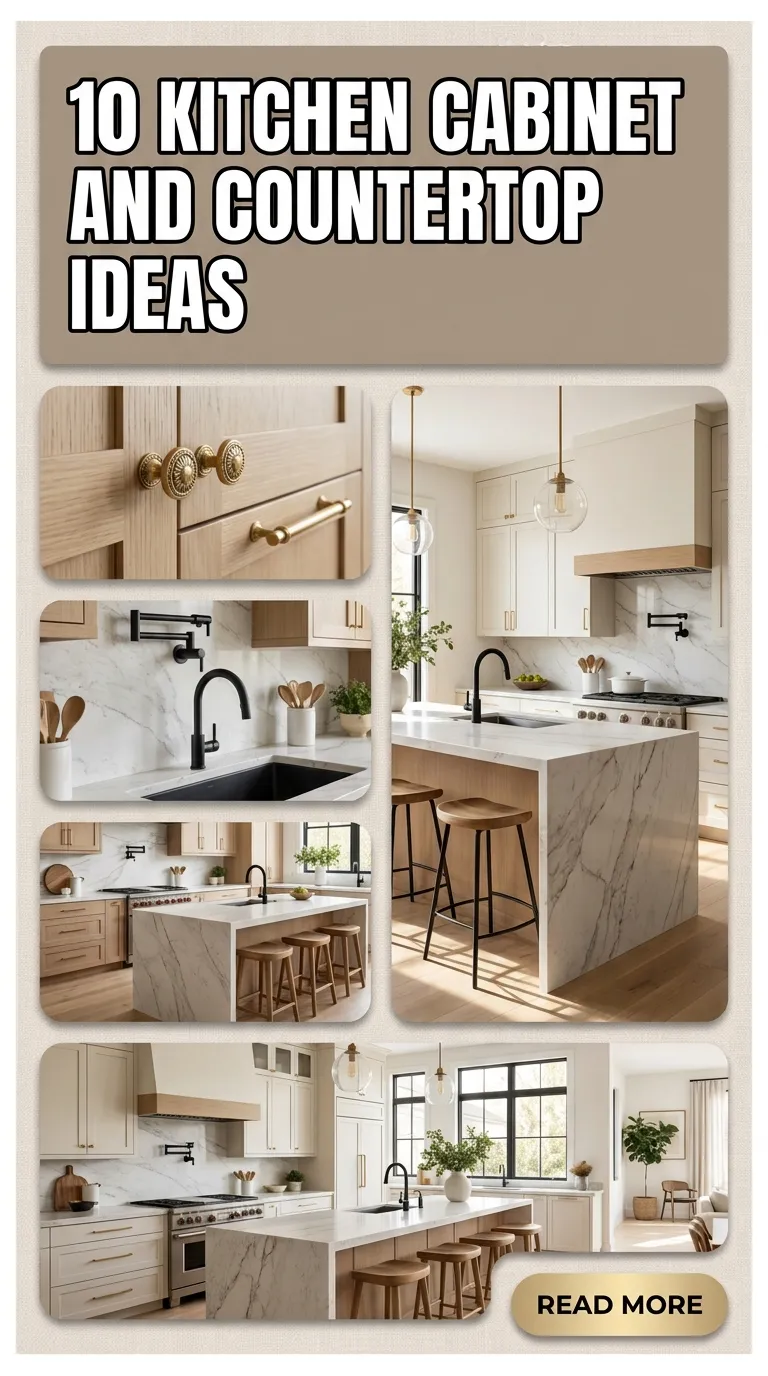 10 Kitchen Cabinet and Countertop Ideas
